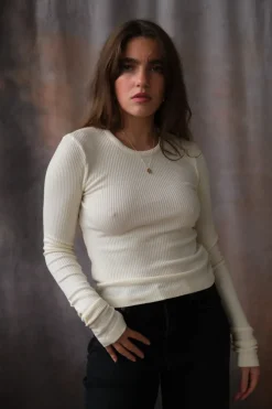 ALMA SHRUNKEN CREW NECK L