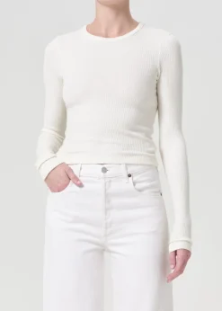 ALMA SHRUNKEN CREW NECK L