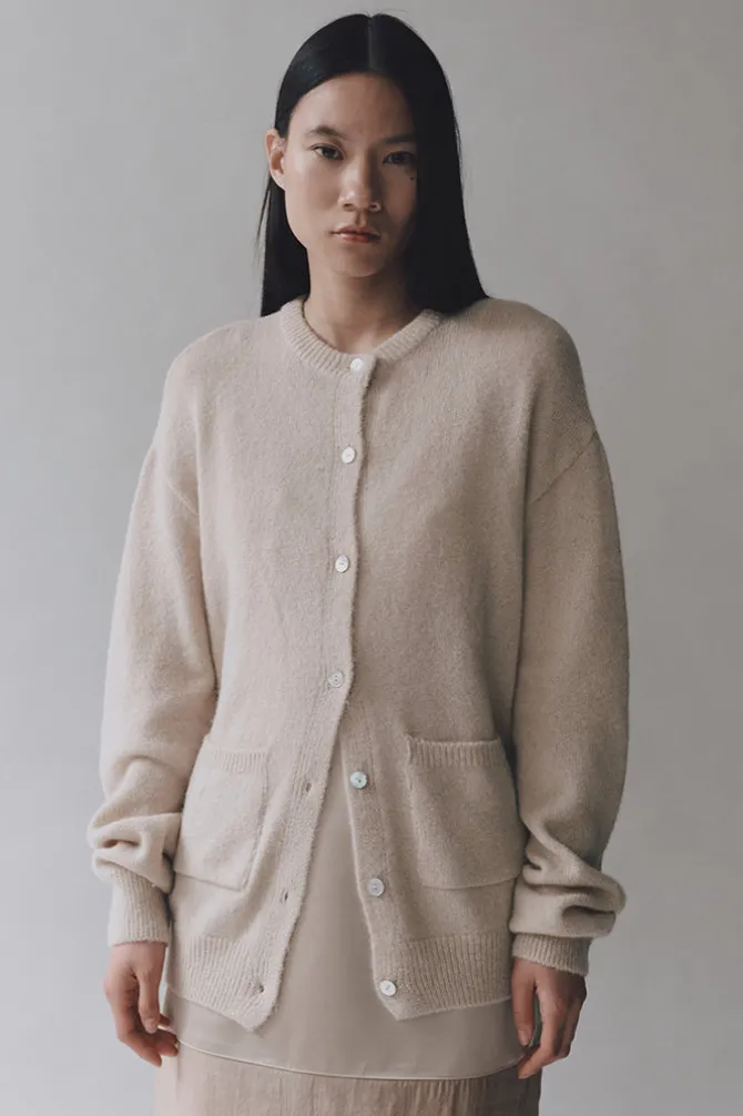 ALPACA BLEND RELAXED CARDIGAN