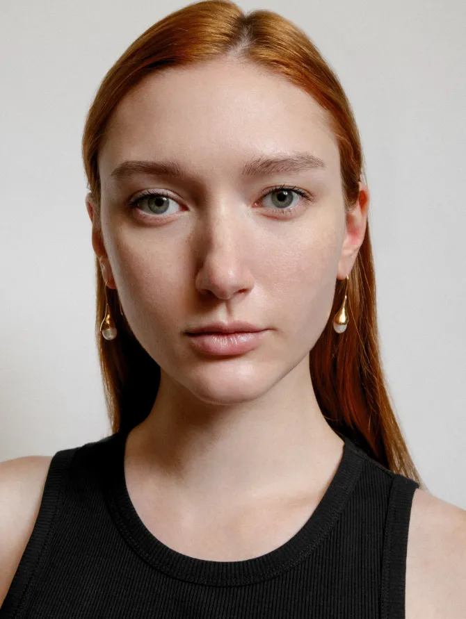 ANNA PEARL DROP EARRINGS