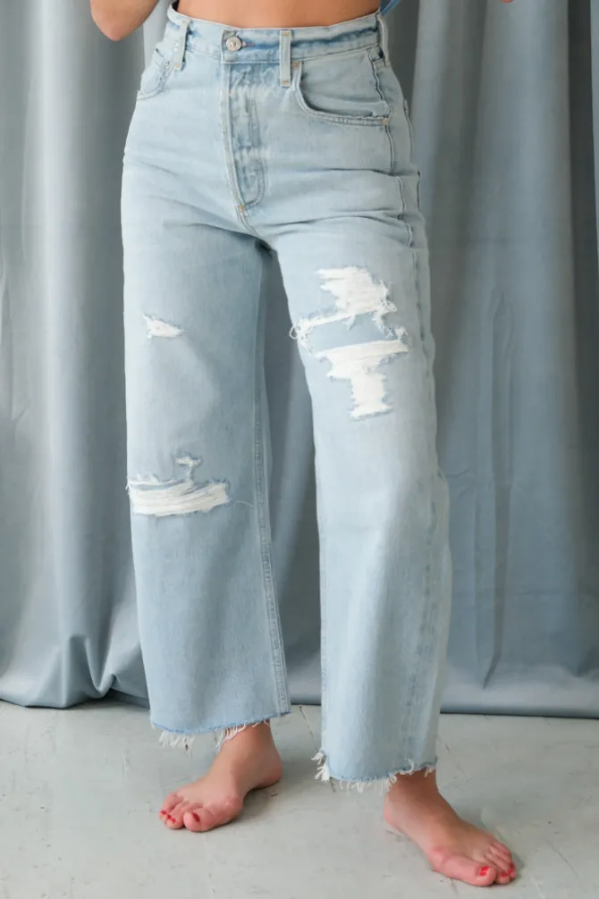 AYLA RAW HEM CROP