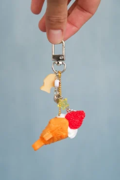BERRY FISH BAG CHARM