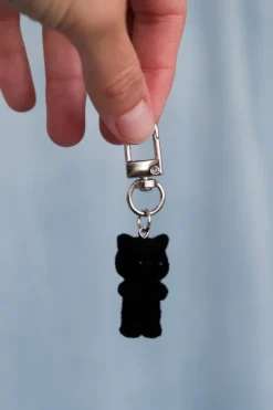 BLACK CAT BAG CHARM
