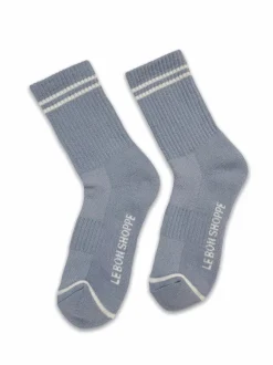 BOYFRIEND SOCKS BLUE GREY