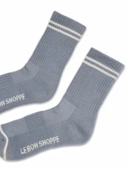 BOYFRIEND SOCKS BLUE GREY
