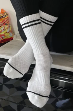BOYFRIEND SOCKS CLASSIC WHITE