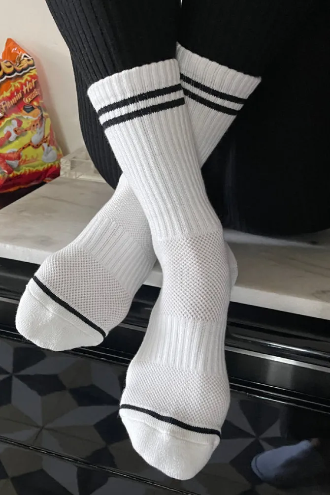 BOYFRIEND SOCKS CLASSIC WHITE