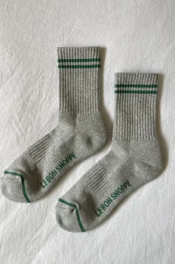 BOYFRIEND SOCKS LIGHT GREY