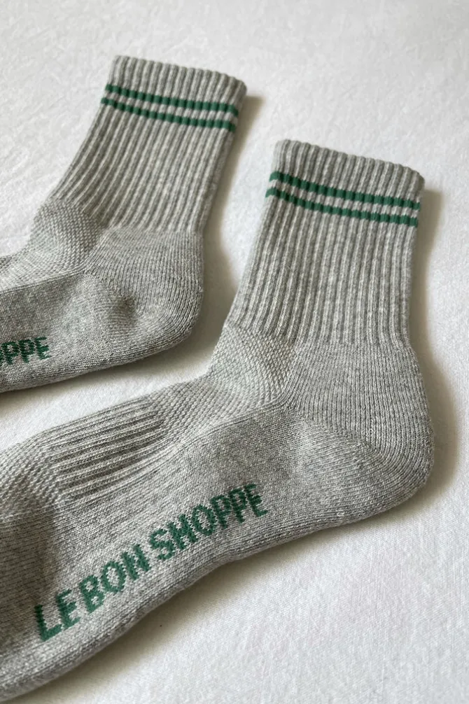 BOYFRIEND SOCKS LIGHT GREY