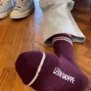 BOYFRIEND SOCKS MAROON