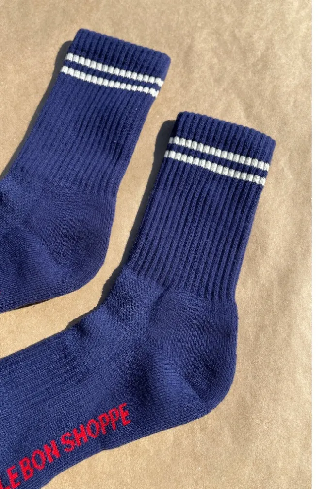 BOYFRIEND SOCKS NAVY