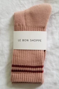 BOYFRIEND SOCKS VINTAGE PINK
