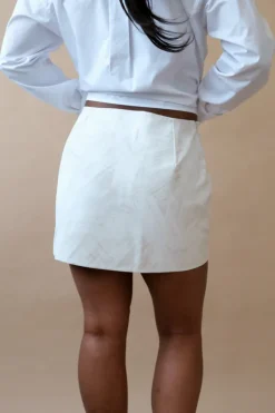 BRUSHSTROKE MINI SKIRT