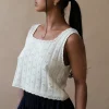 BUSTIER KNIT TOP