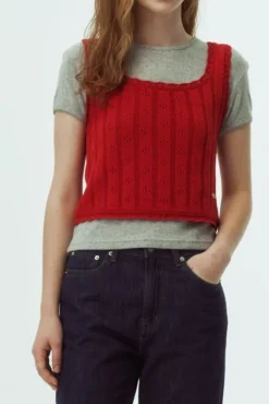 BUSTIER KNIT TOP