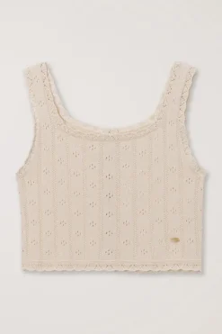 BUSTIER KNIT TOP