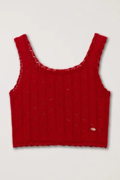 BUSTIER KNIT TOP