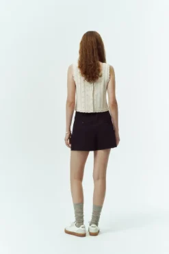 BUSTIER KNIT TOP
