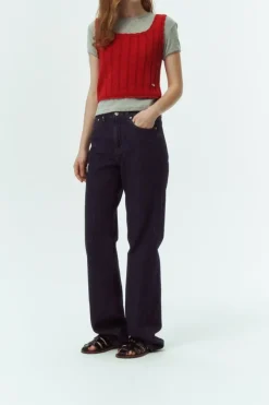 BUSTIER KNIT TOP