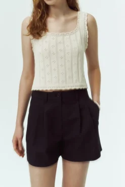 BUSTIER KNIT TOP