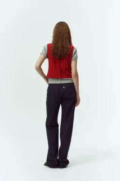 BUSTIER KNIT TOP
