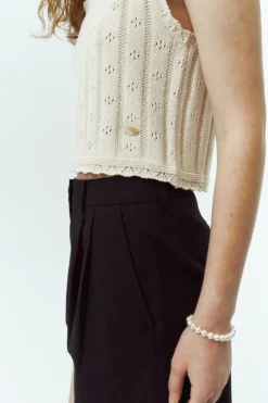 BUSTIER KNIT TOP