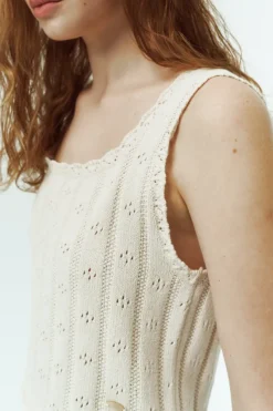 BUSTIER KNIT TOP