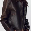 CALF LEATHER CROPPED JACKET