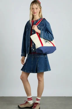 CANVAS TOTE BAG WITH EMBROIDERY