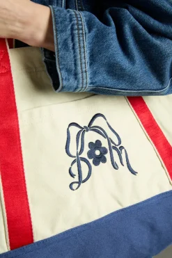 CANVAS TOTE BAG WITH EMBROIDERY