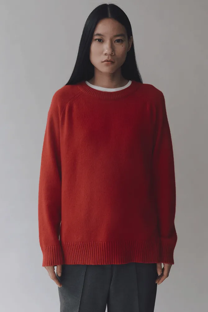 CASHMERE BLEND CREWNECK KNIT