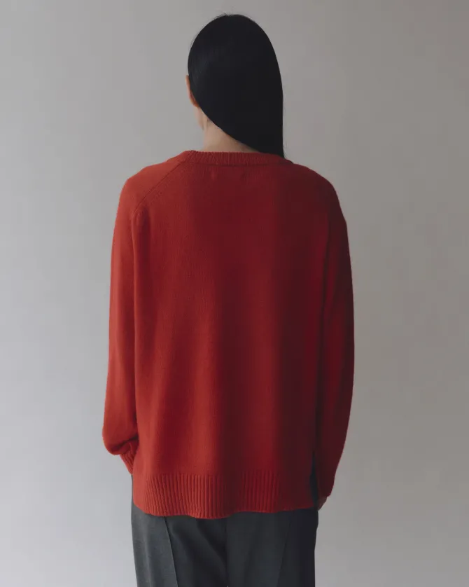 CASHMERE BLEND CREWNECK KNIT