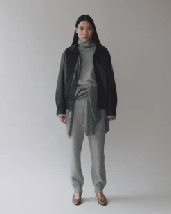 CASHMERE BLEND HIGH NECK KNIT