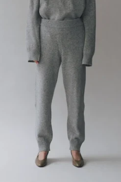 CASHMERE BLEND KNIT PANTS