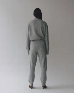 CASHMERE BLEND KNIT PANTS