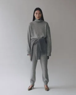 CASHMERE BLEND KNIT PANTS