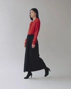 CASHMERE BLEND POLO SWEATER