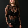 CHARLOTTE LACE TURTLENECK