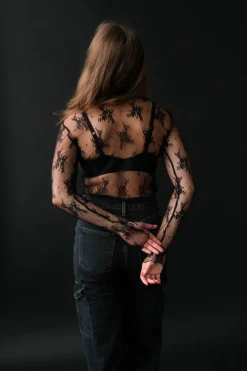 CHARLOTTE LACE TURTLENECK