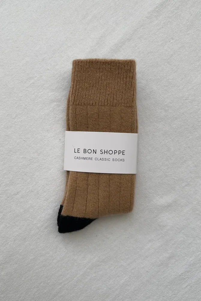 CLASSIC CASHMERE SOCKS CAMEL