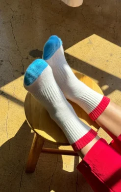 COLOR BLOCK GIRLFRIEND SOCKS