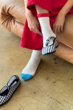 COLOR BLOCK GIRLFRIEND SOCKS