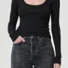 COREY SCOOP NECK TEE