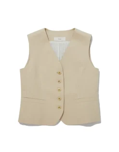 COTTON LINEN VEST