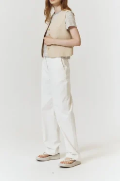 COTTON LINEN VEST