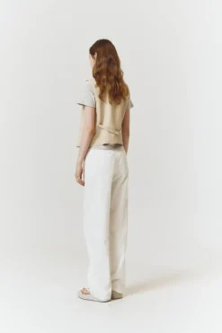 COTTON LINEN VEST