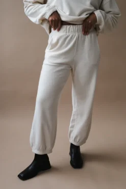COTTON TERRY BALLOON PANTS