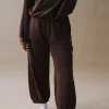 COTTON TERRY BALLOON PANTS