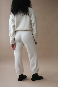 COTTON TERRY BALLOON PANTS