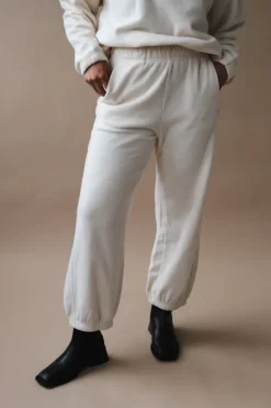COTTON TERRY BALLOON PANTS